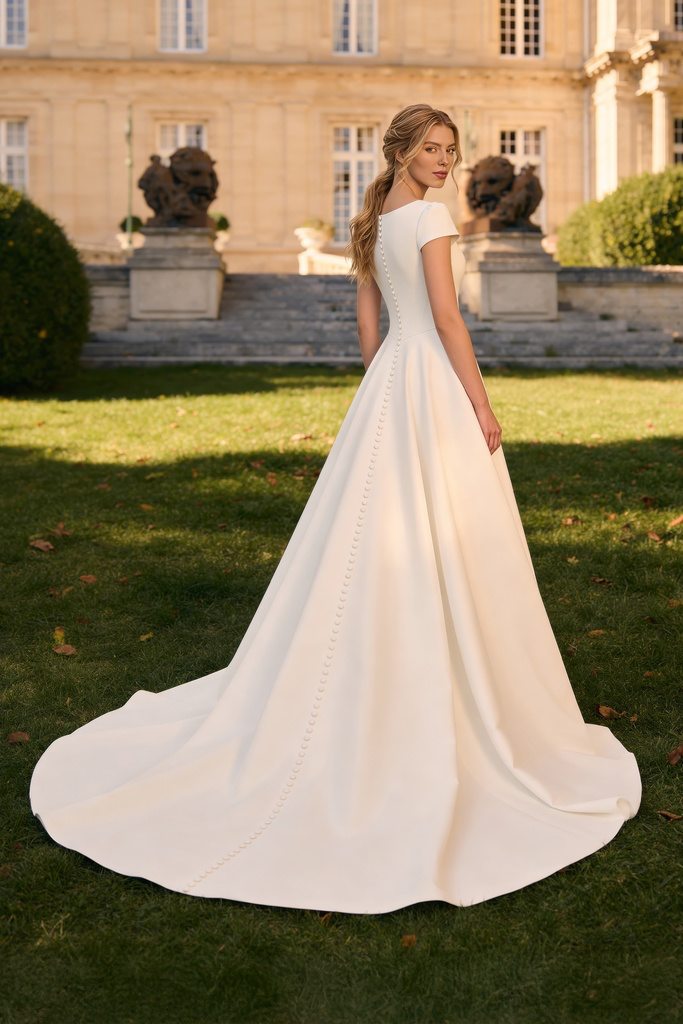 8386 Modest Wedding Dress