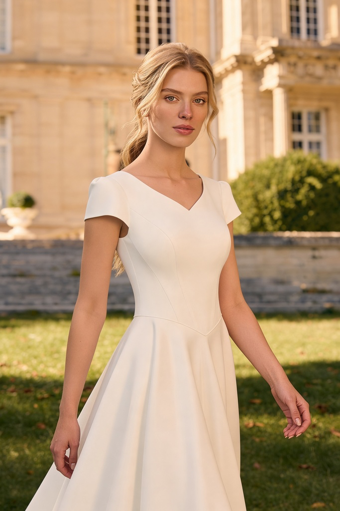 8386 Modest Wedding Dress