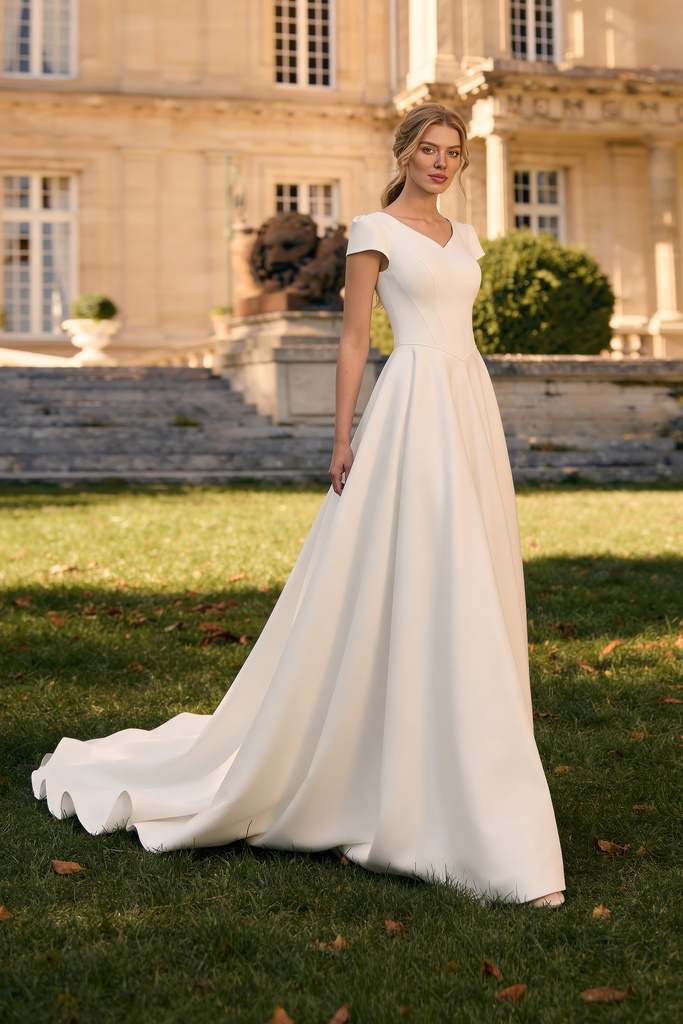 8386 Modest Wedding Dress