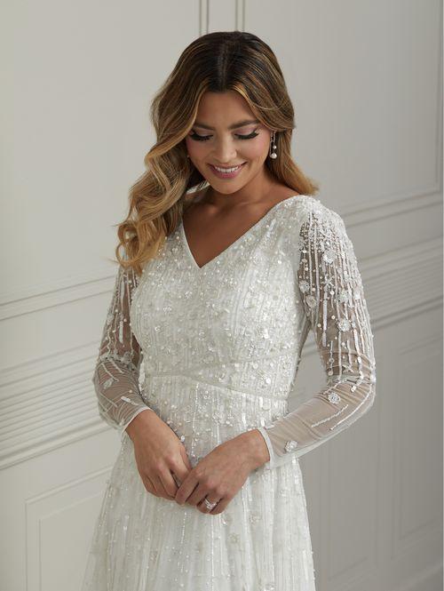 Ruth 39012 Modest Wedding Dress – A Closet Full of Dresses