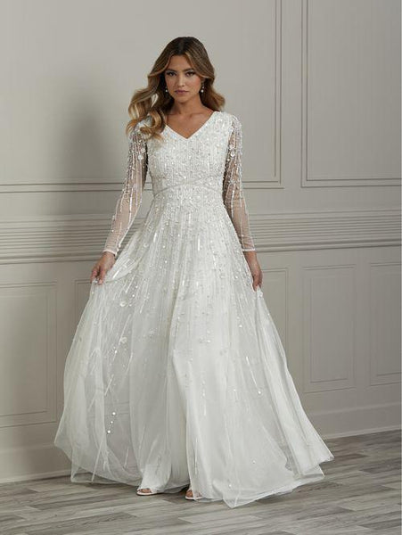 Ruth 39012 Modest Wedding Dress – A Closet Full of Dresses