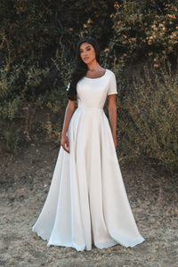 M723 Modest Wedding Dress
