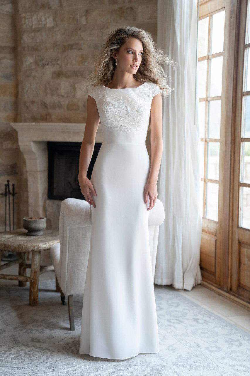 M733 Modest Wedding Dress