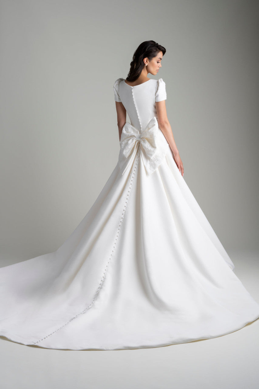 M761 Modest Wedding Dress