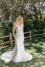 M785A Modest Wedding Dress