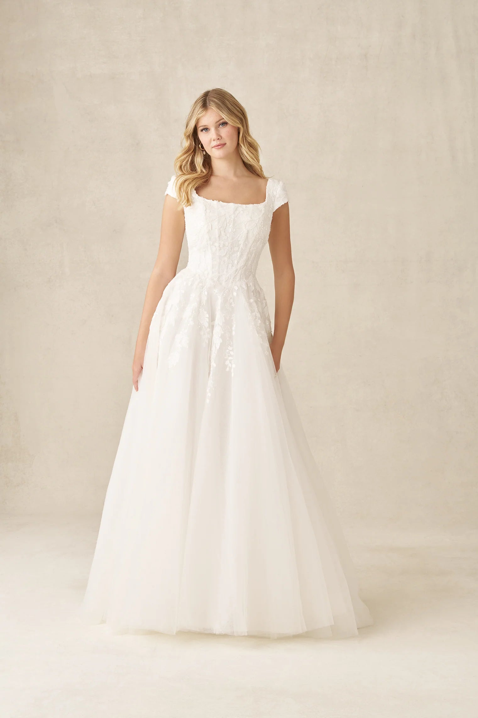 M787 Modest Wedding Dress