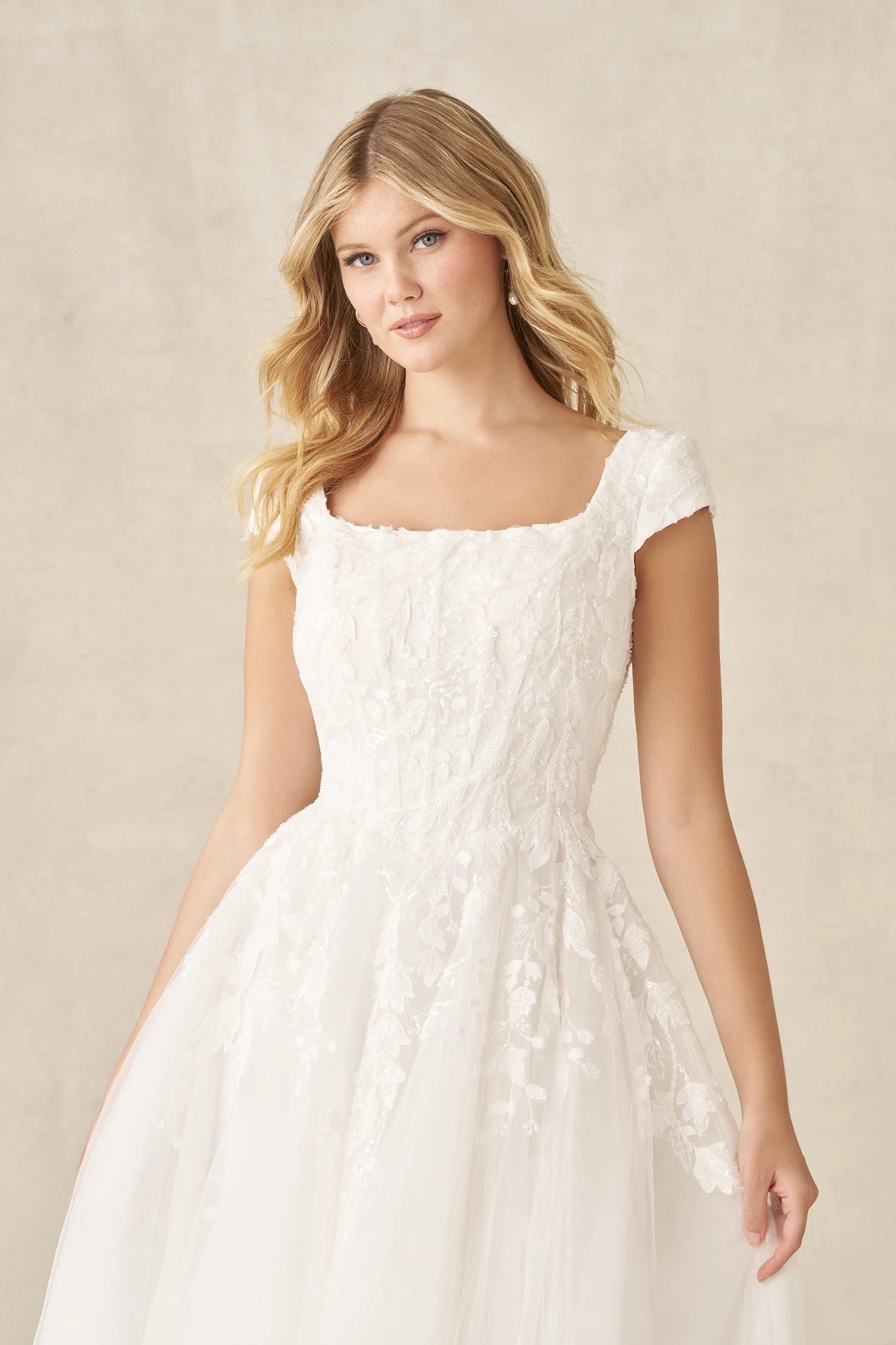 M787 Modest Wedding Dress