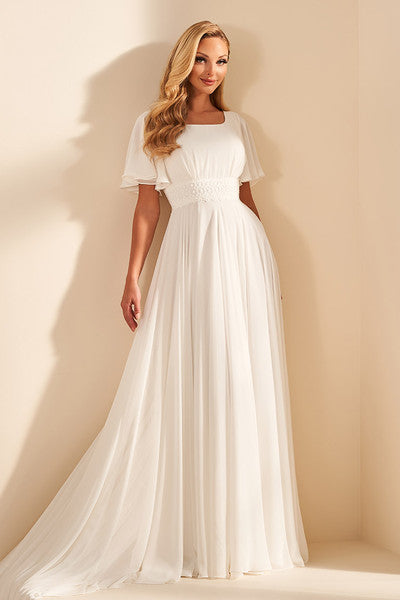 MOD1804 Modest Wedding Dress
