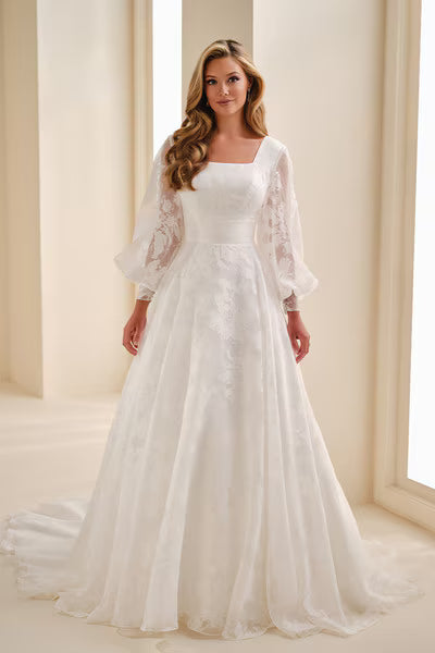 MOD344 Modest Wedding Dress