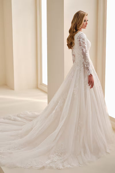MOD346 Modest Wedding Dress