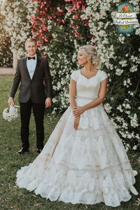 modest wedding dress with sleeves ball gown beautiful bride gorgeous gown