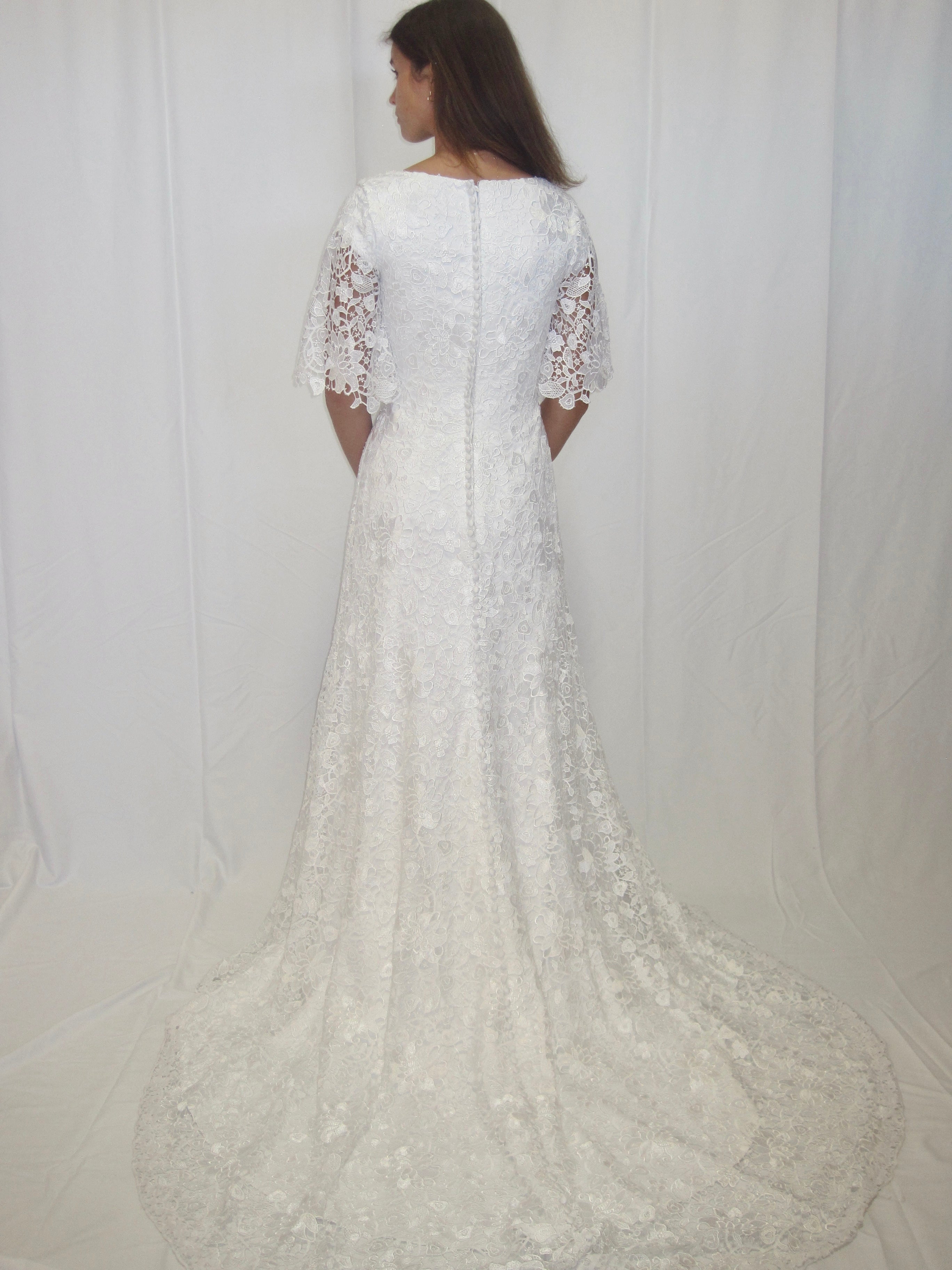 T1993Z Modest Wedding Dress