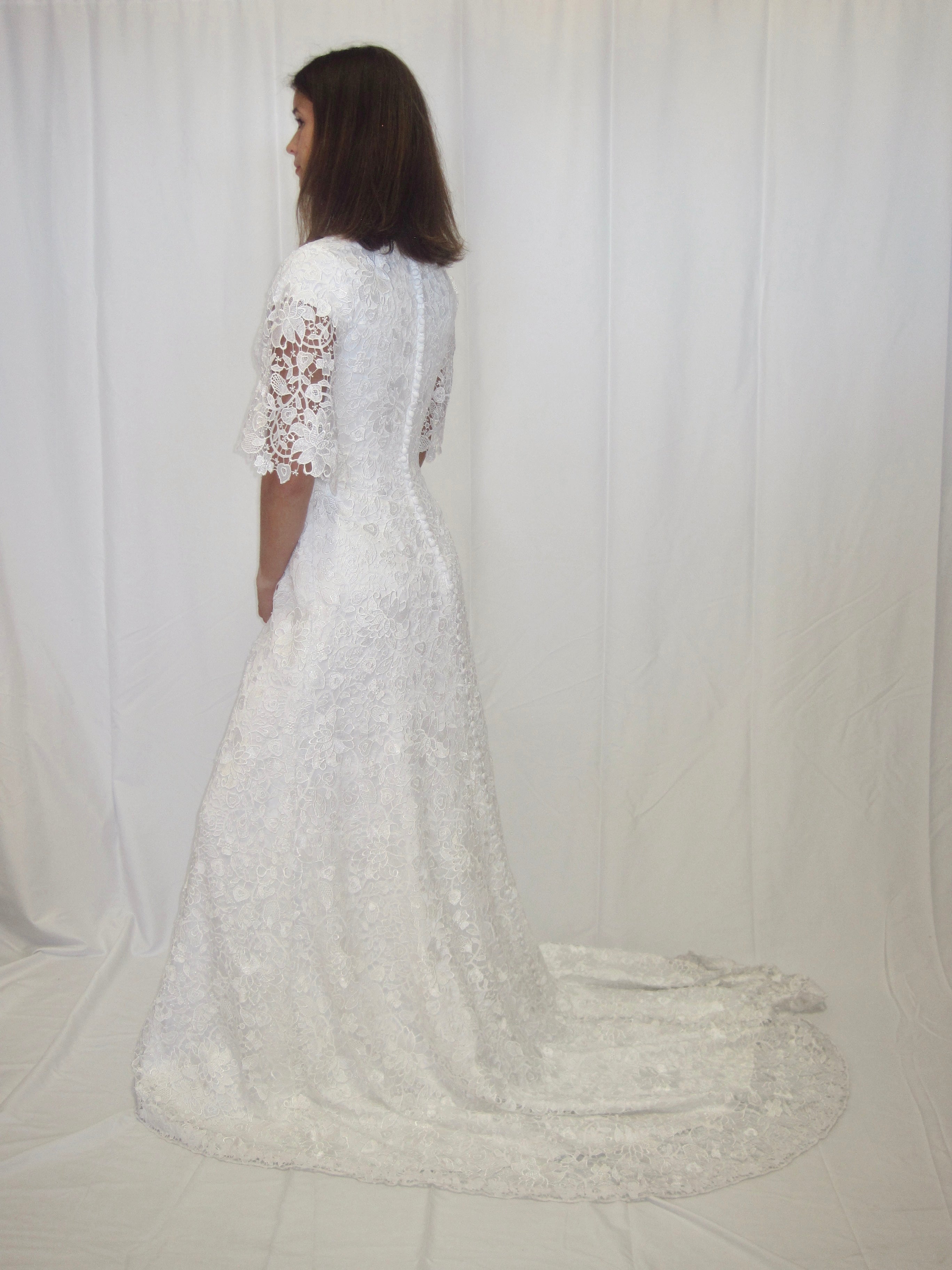 T1993Z Modest Wedding Dress