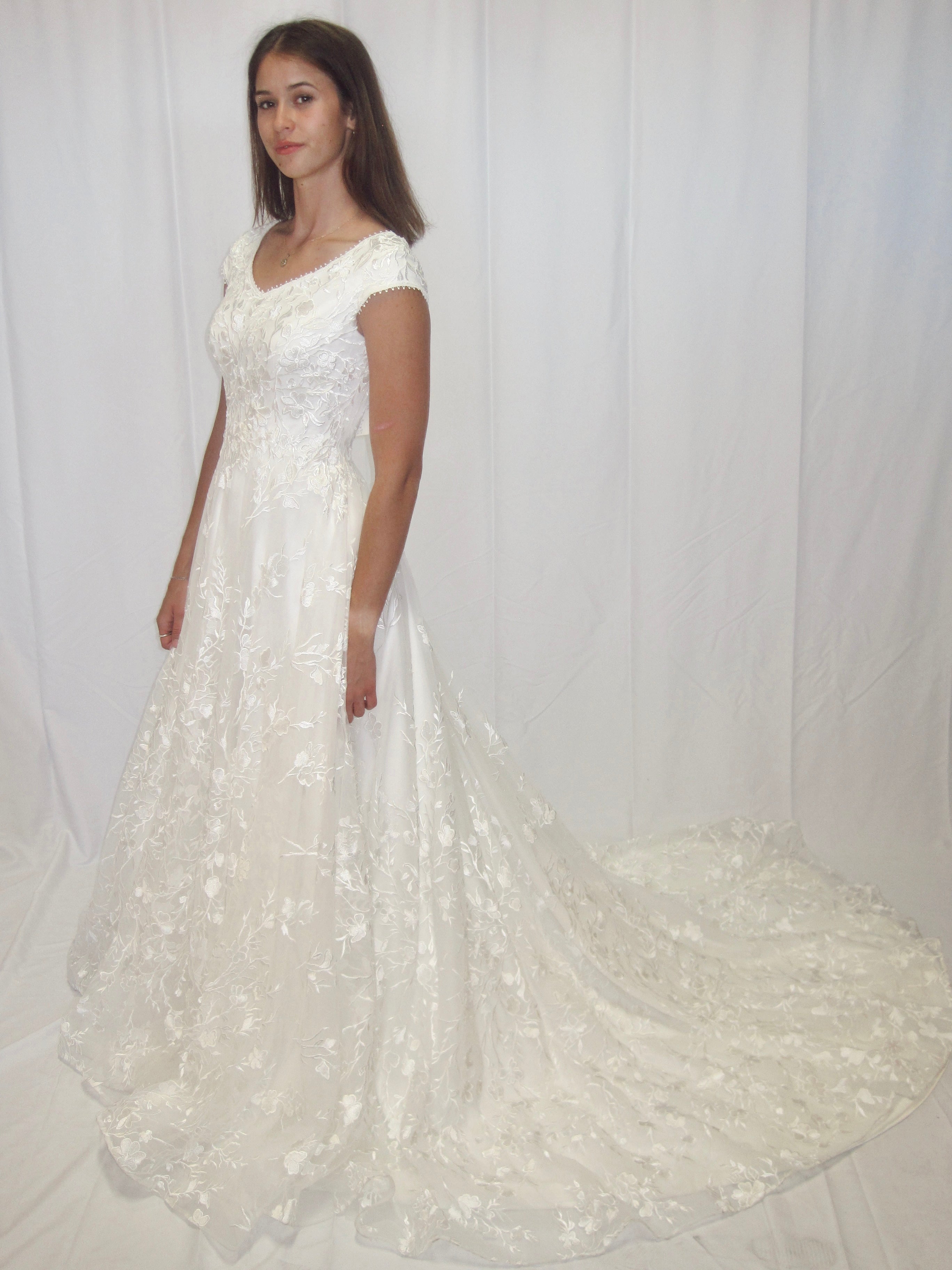 T2366Z Modest Wedding Dress