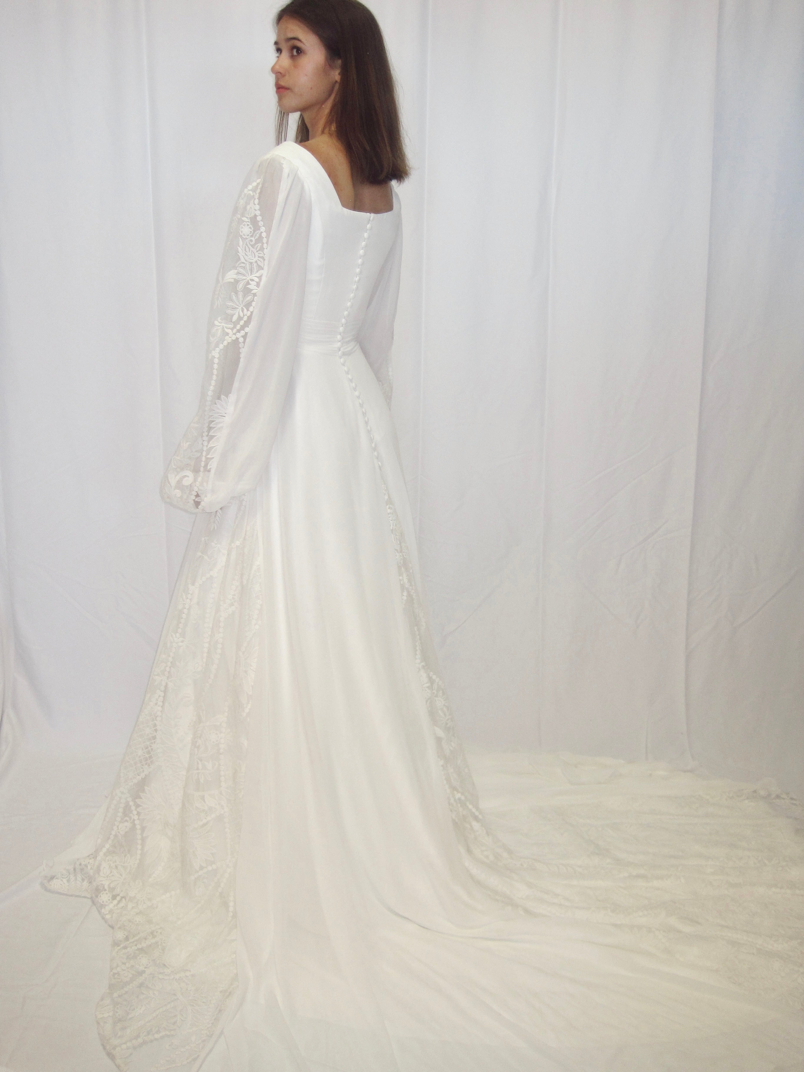 T2493Z Modest Wedding Dress