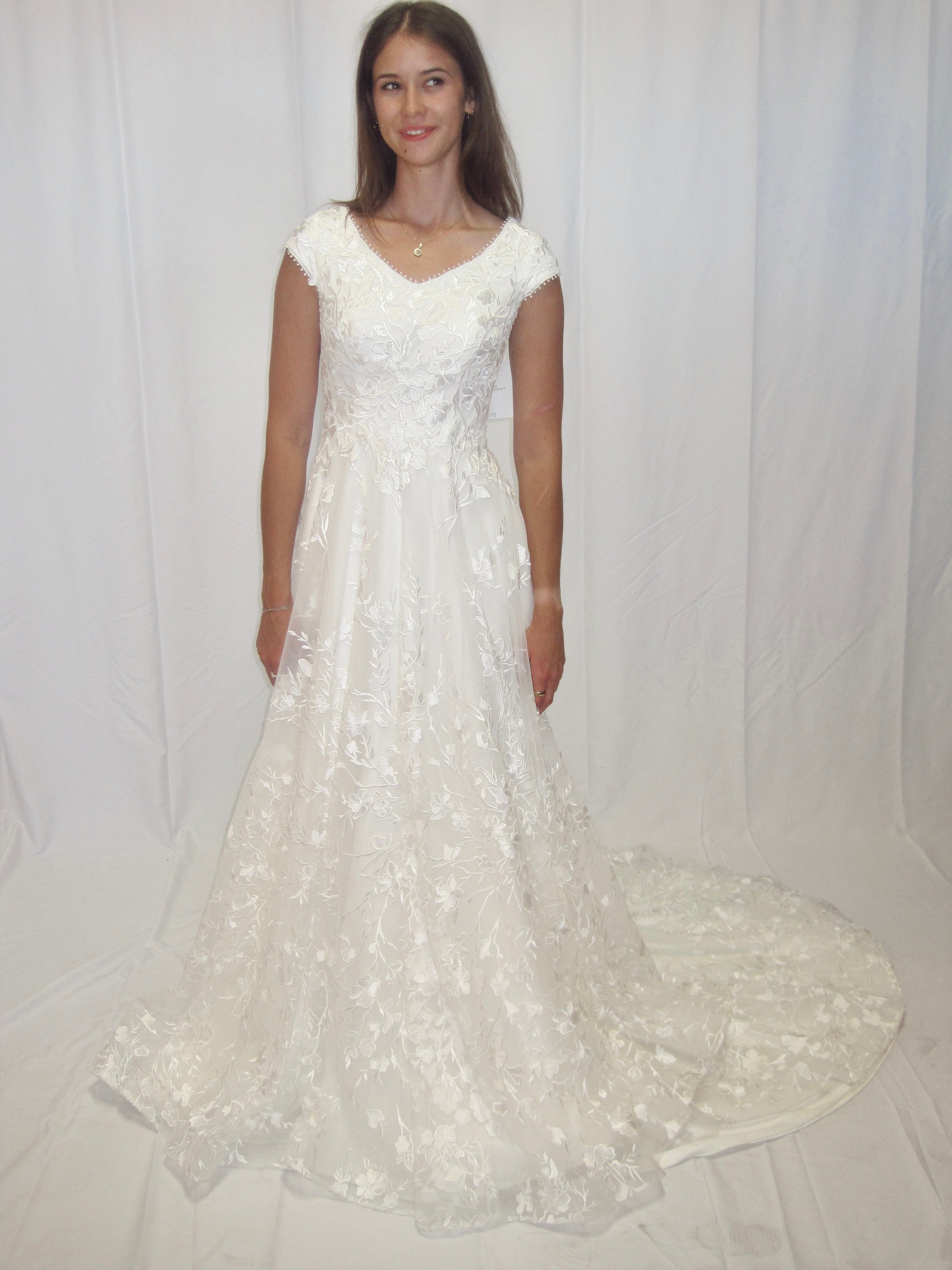 T2366Z Modest Wedding Dress