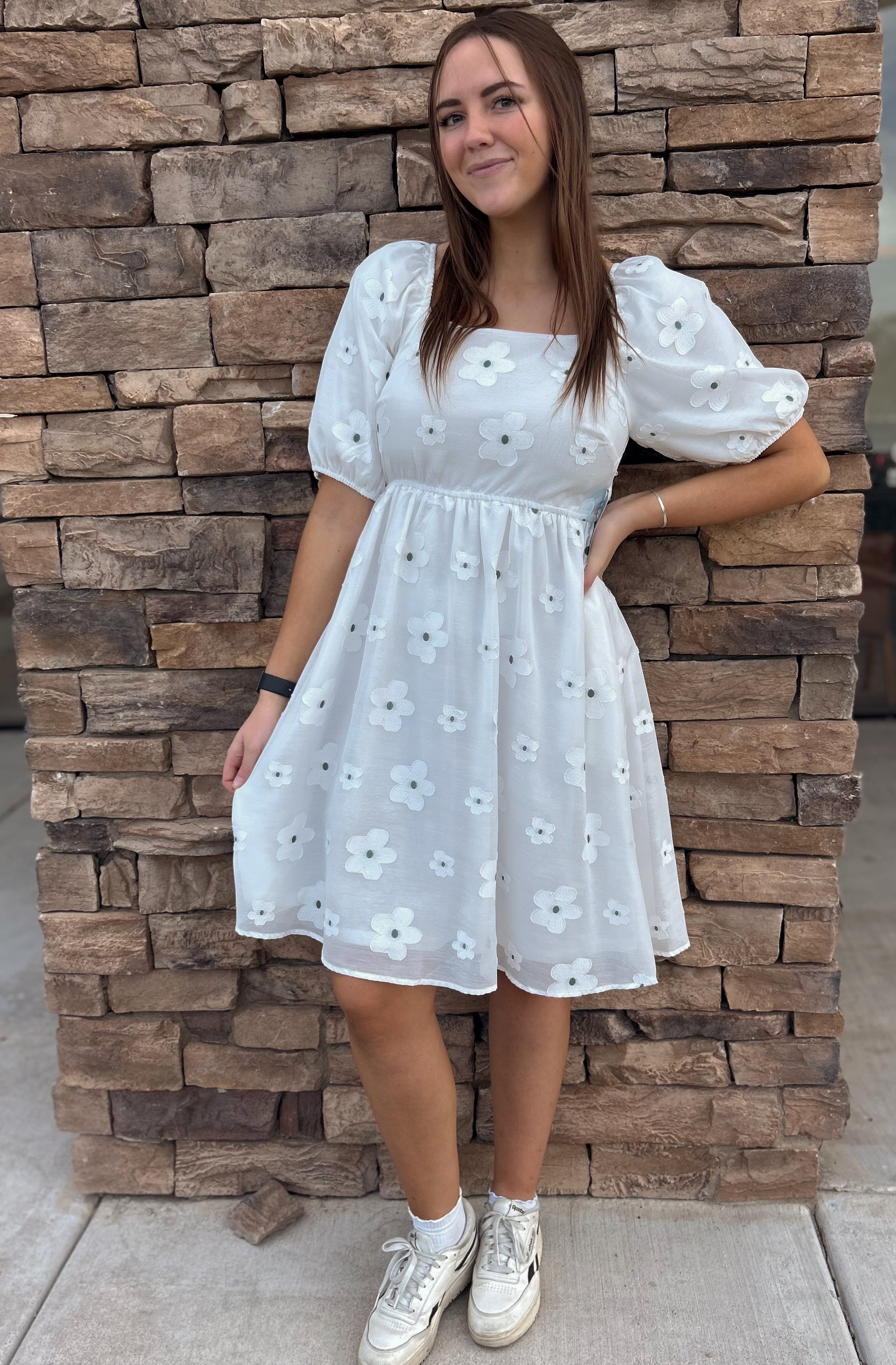 Petunia Modest Midi in Ivory