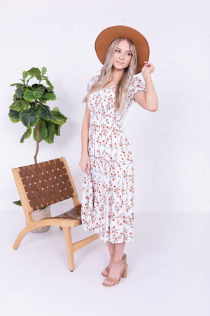 McCall Modest Midi in Burnt Cedar