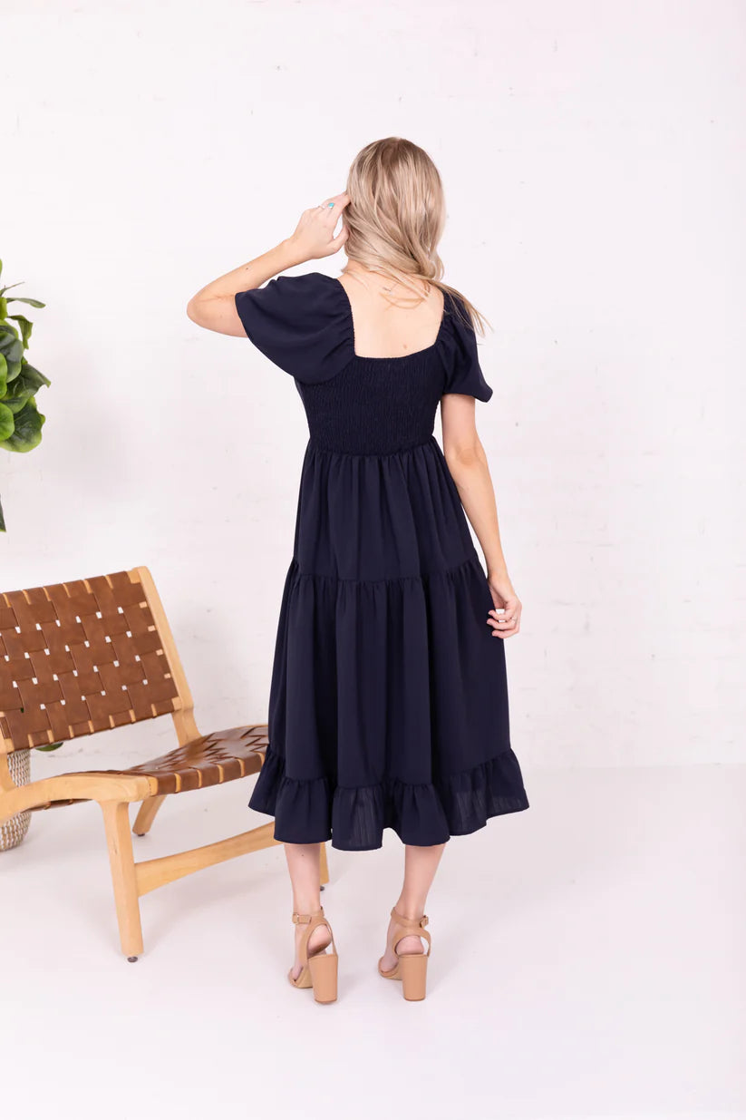 Poppy Modest Midi in Midnight Sky XXLarge Poppy Modest Midi in Midnight Sky XXLarge