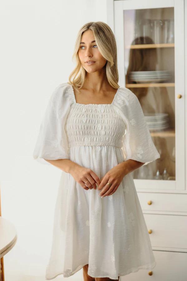 Scotlynn Modest Dress in Macadamia