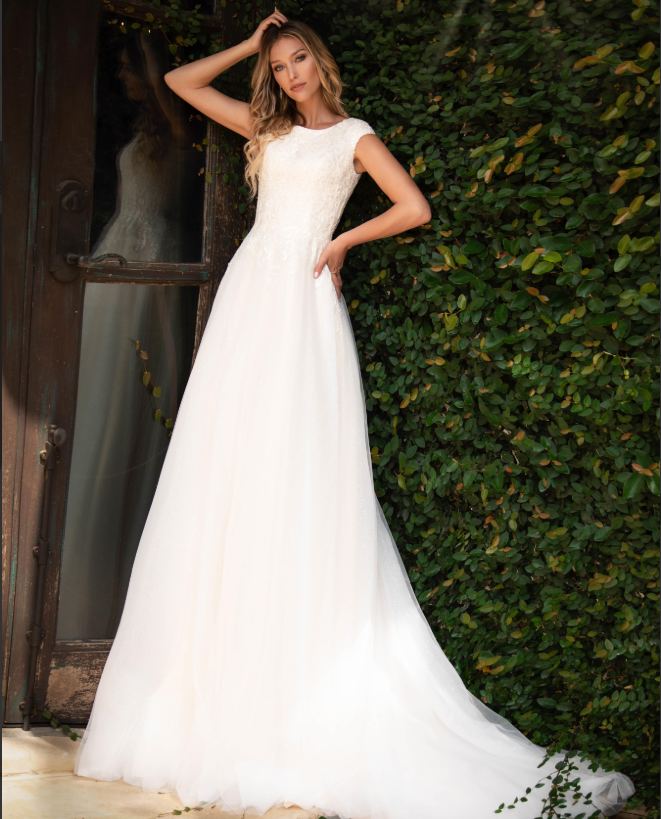 OW8026 Modest Wedding Dress