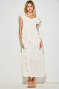 Rozina Maxi Dress in Cream