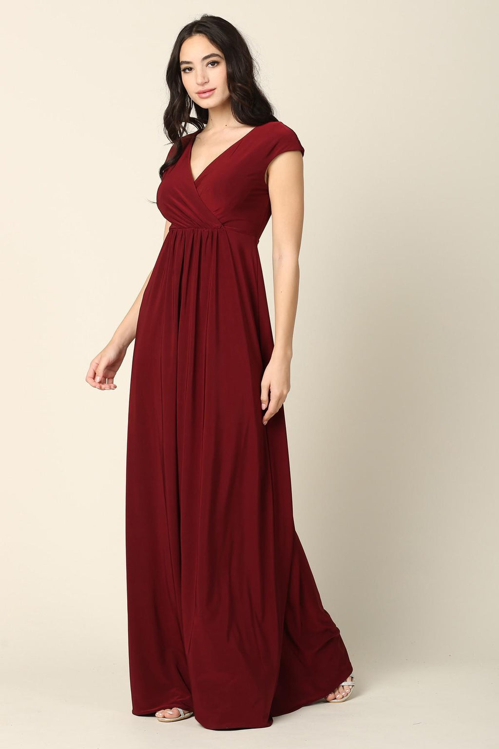 Amari Modest Maxi in Burgundy