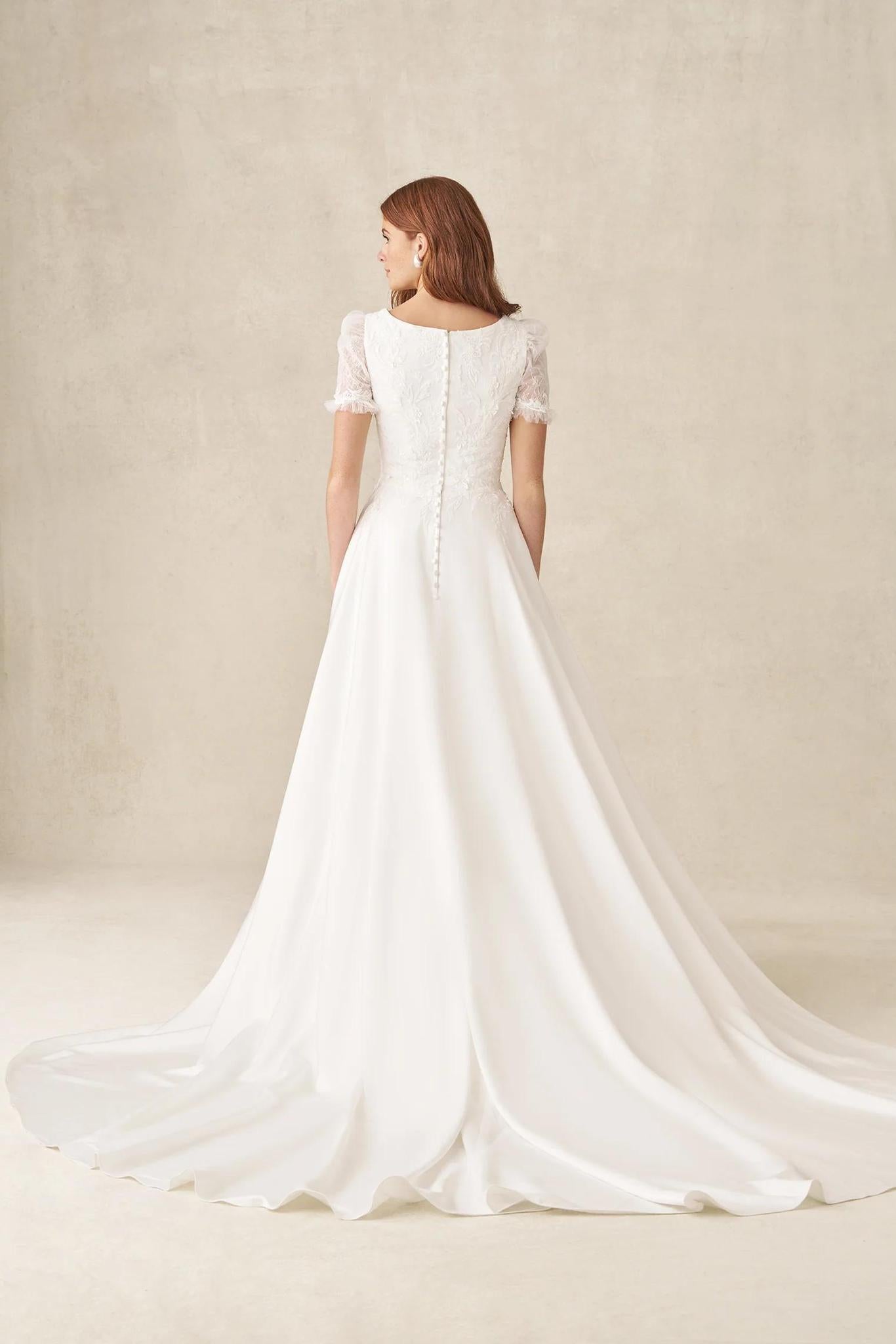 M786 NC Modest Wedding Dress