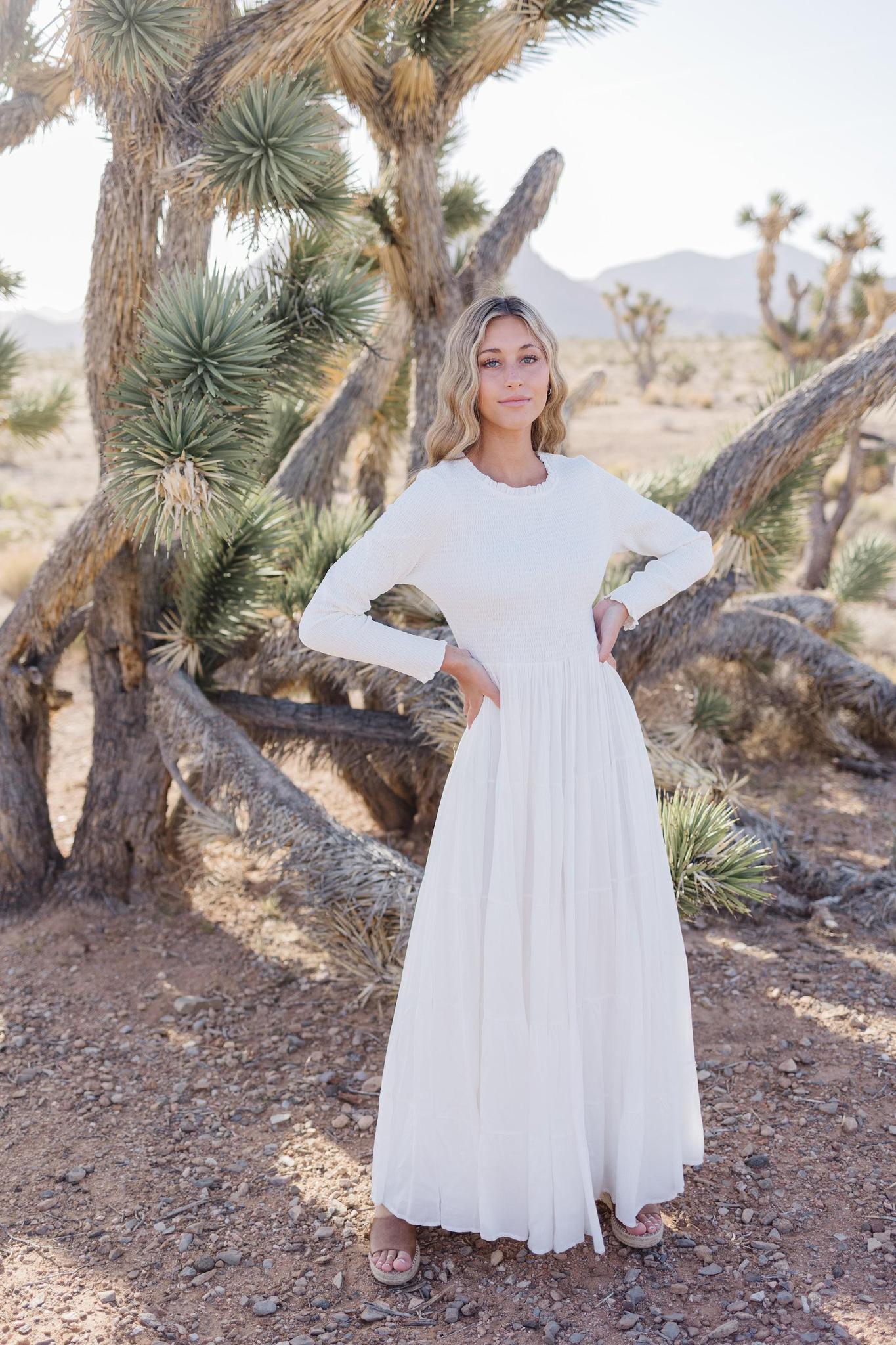 temple dresses Sariah Smocking Temple Dress – A Closet Full of Dresses
