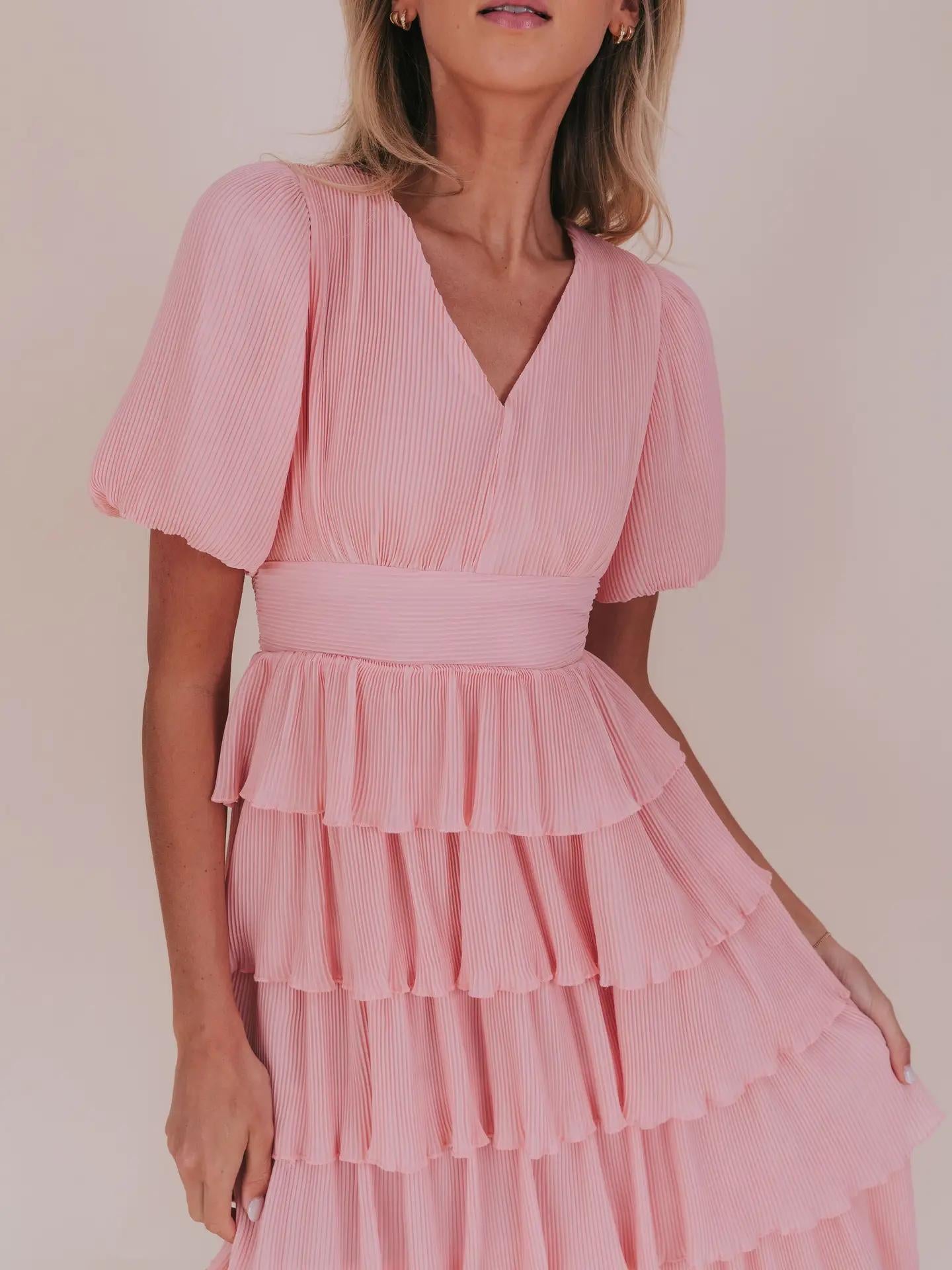 Meredith Modest Maxi in Pink