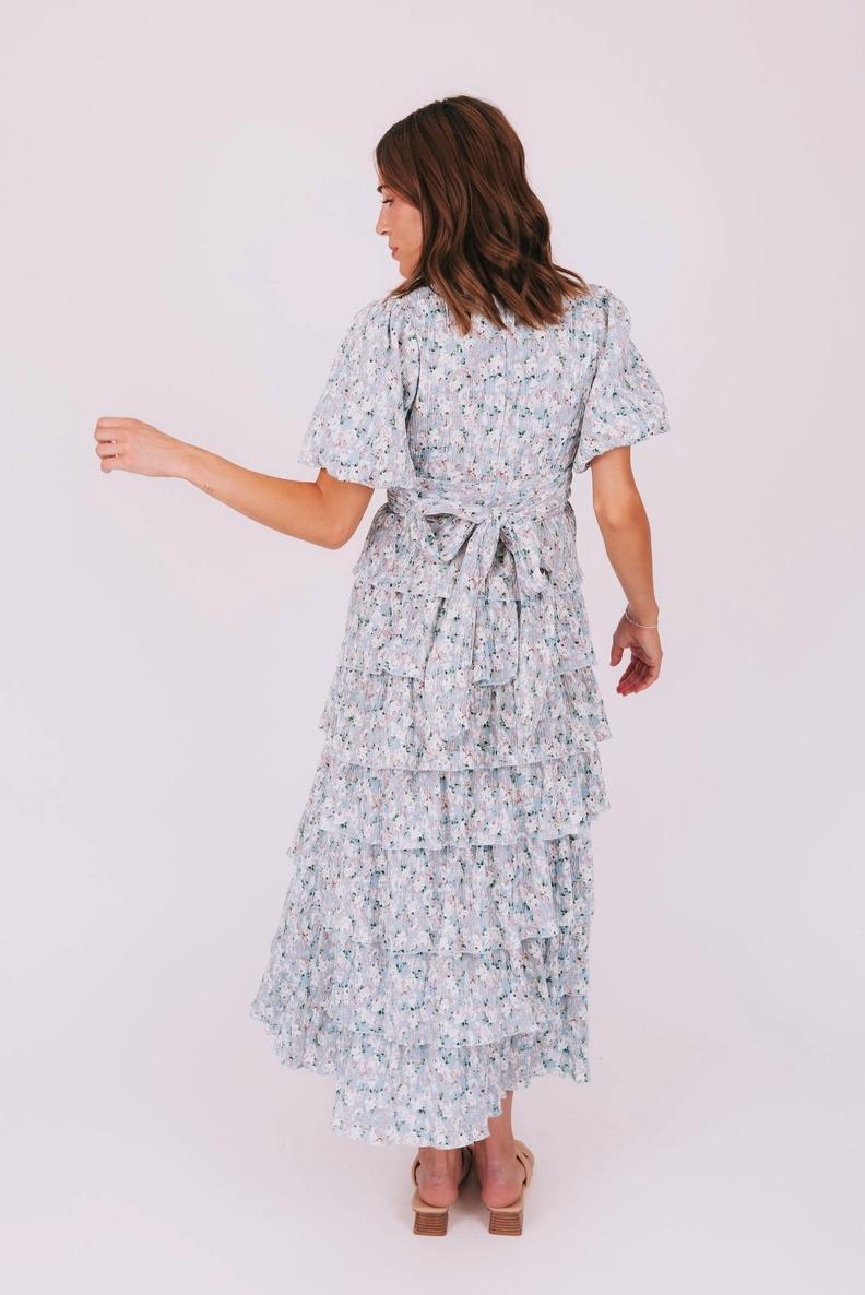 Meredith Modest Maxi in Ash Blue