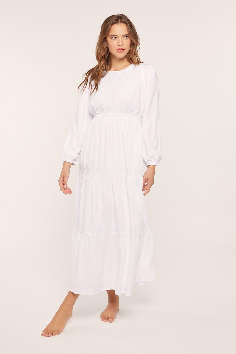 Patsy Petite Embroidered Temple Dress