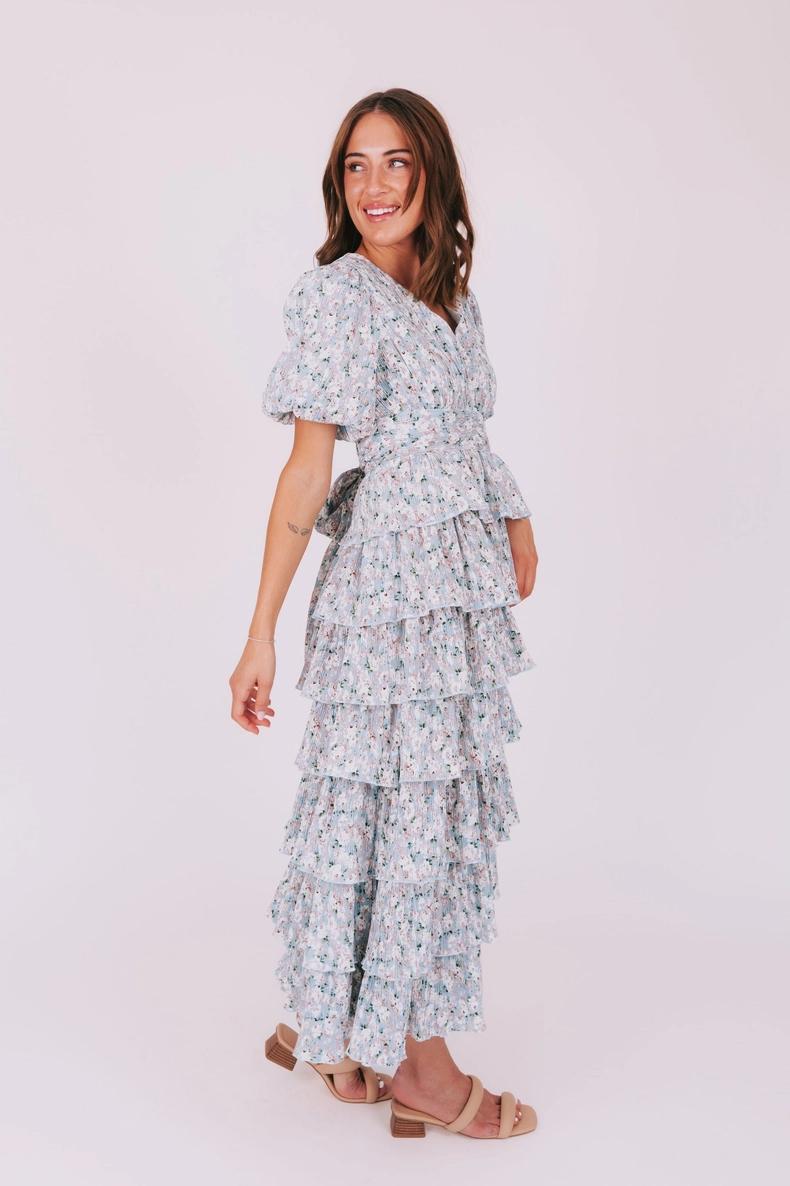 Meredith Modest Maxi in Ash Blue