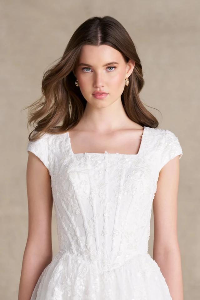 M808 Modest Wedding Dress