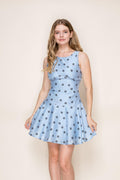 Sylvie Mini in Blue/Black