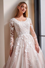 TR22176 Modest Wedding Dress