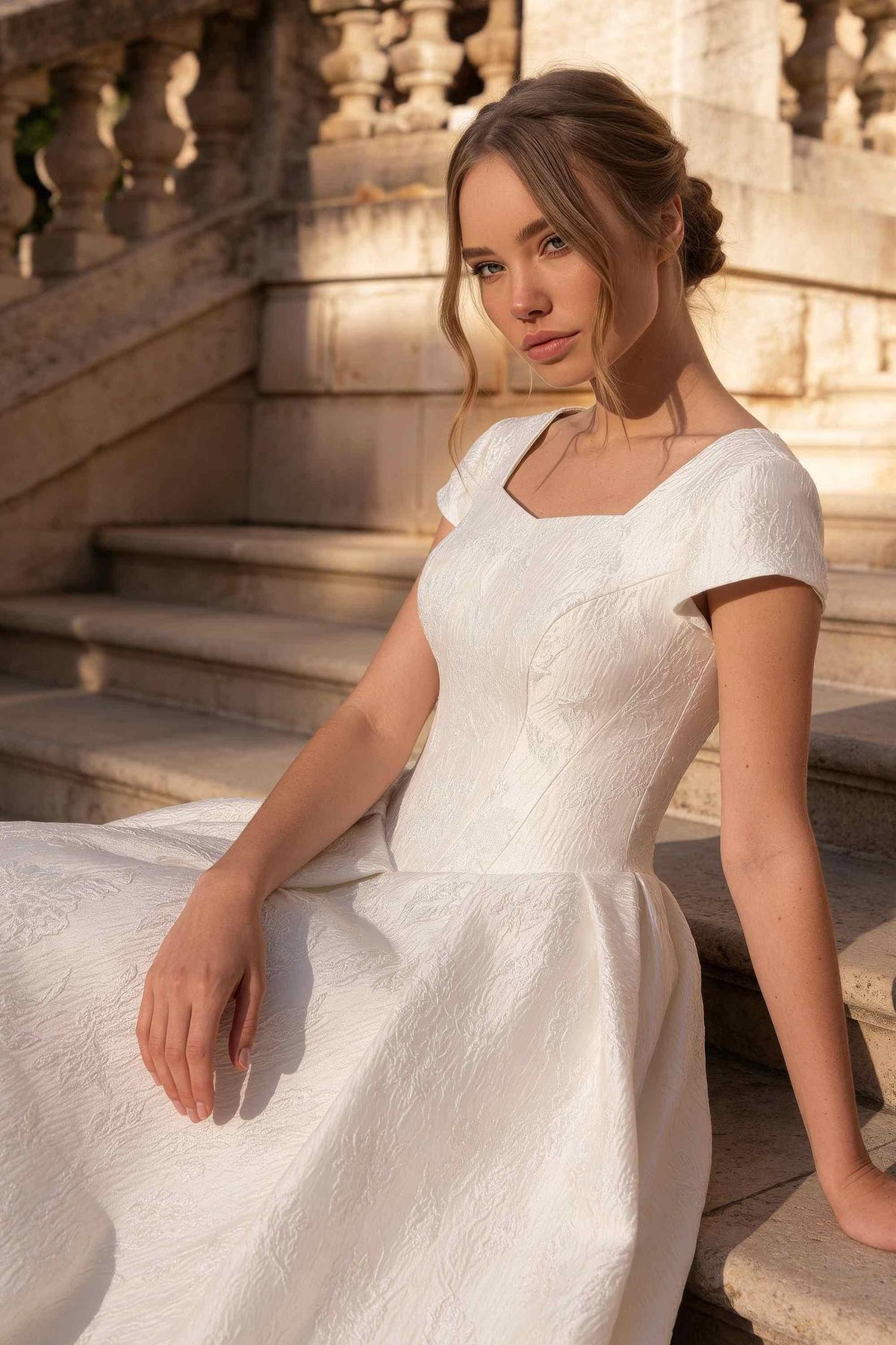 8441 Modest Wedding Dress