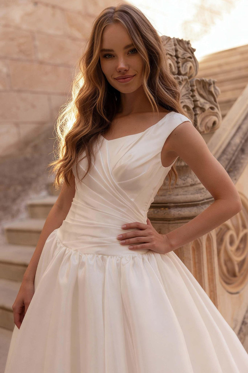 8430 Modest Wedding Dress