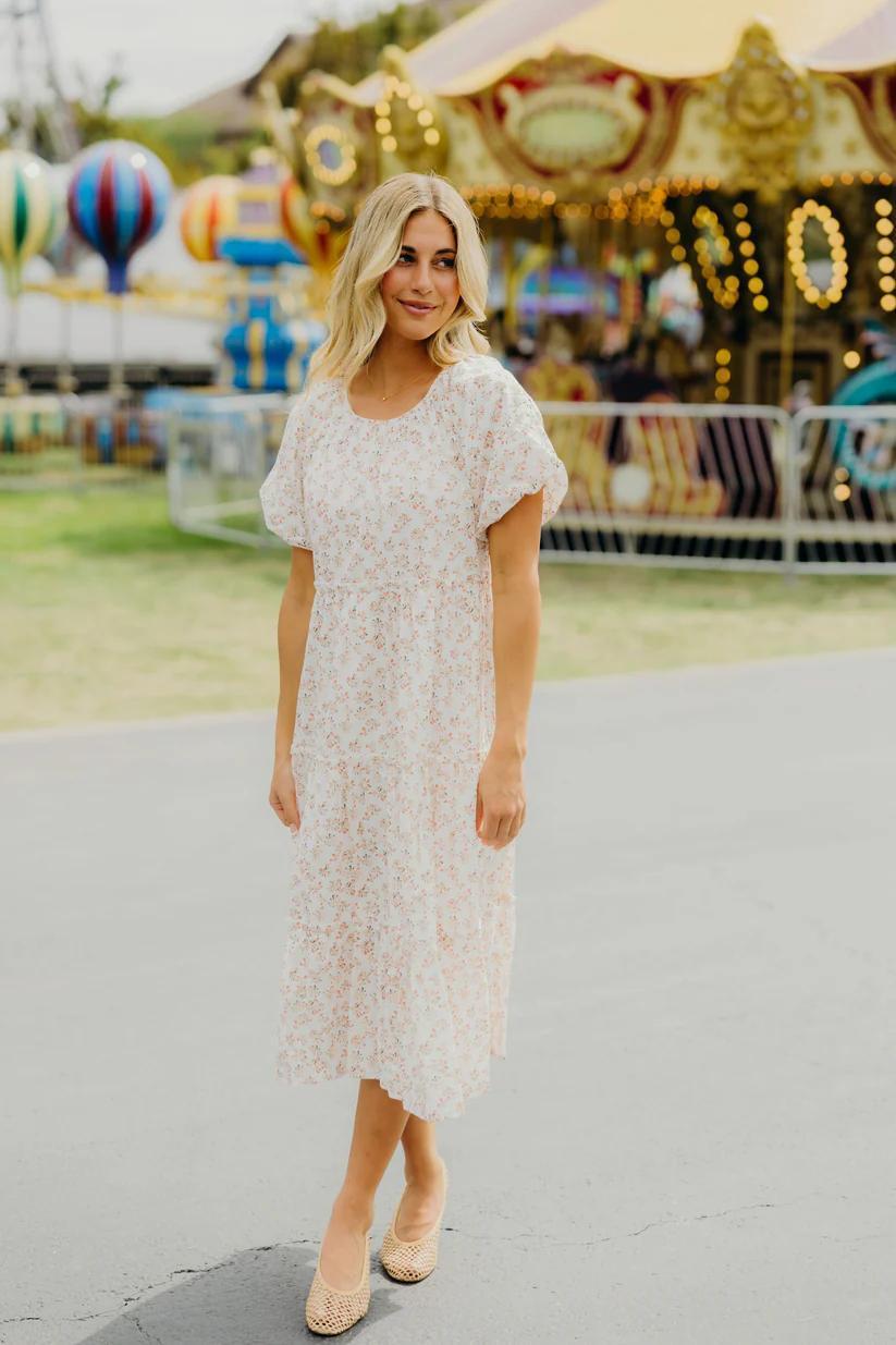 Serena Modest Midi in Peachwood