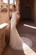 8445 Modest Wedding Dress