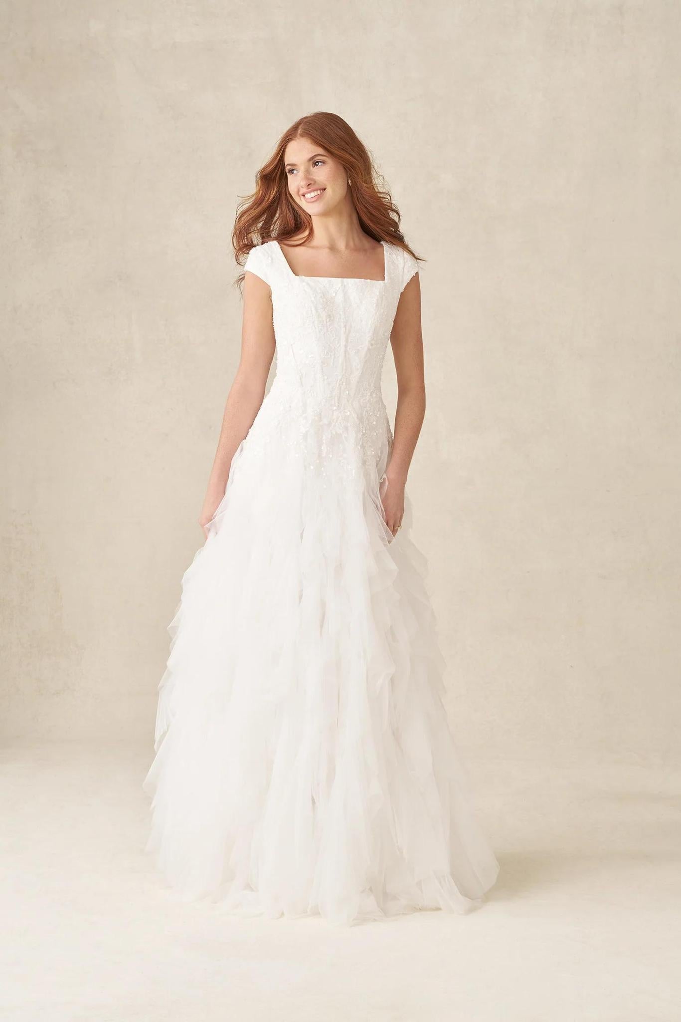 M780 NC Modest Wedding Dress