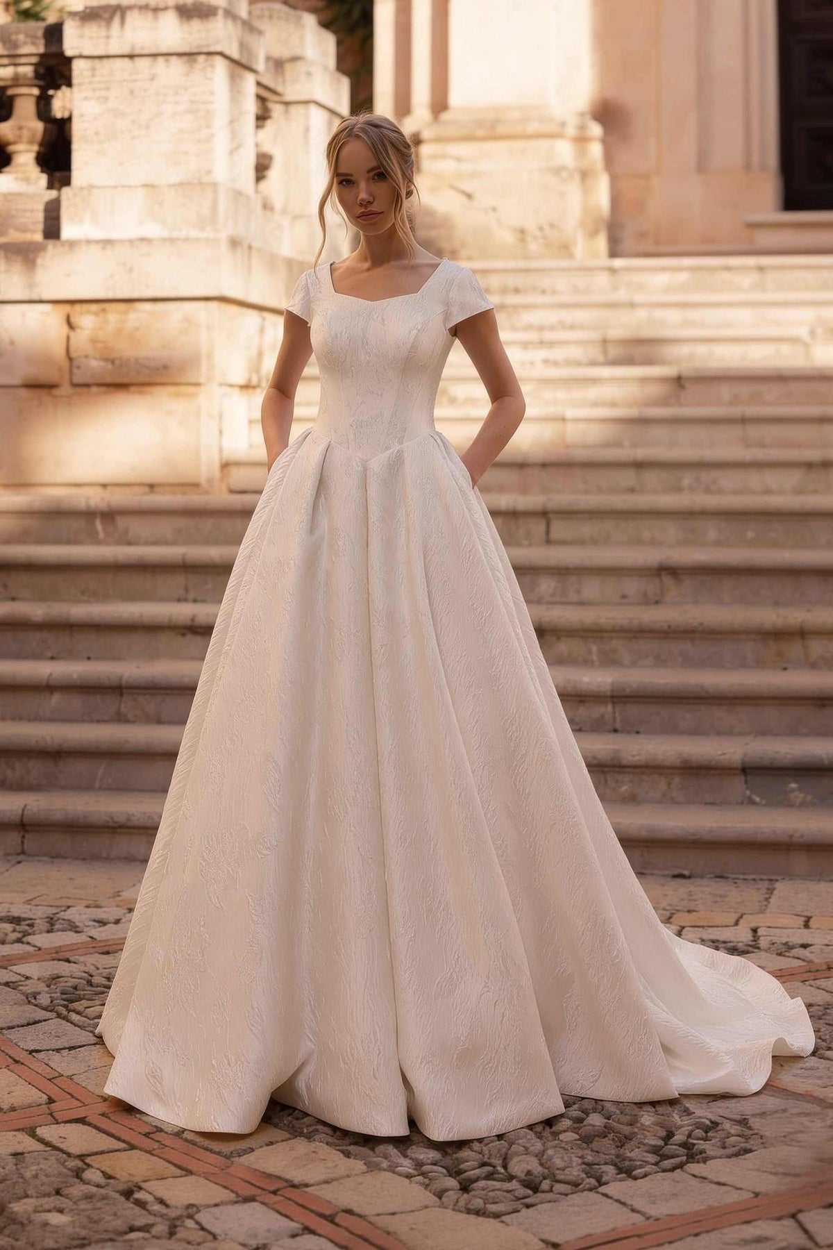 8441 Modest Wedding Dress