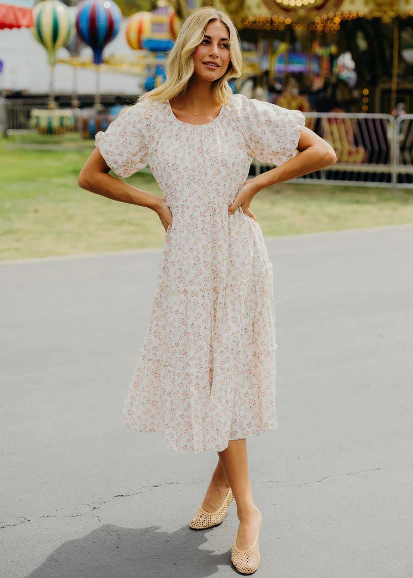 Serena Modest Midi in Peachwood
