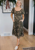 Hills Modest Midi in Olive Manor