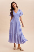 Eleanor Modest Dress in Blue Aura