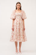 Margot Modest Midi in Peach