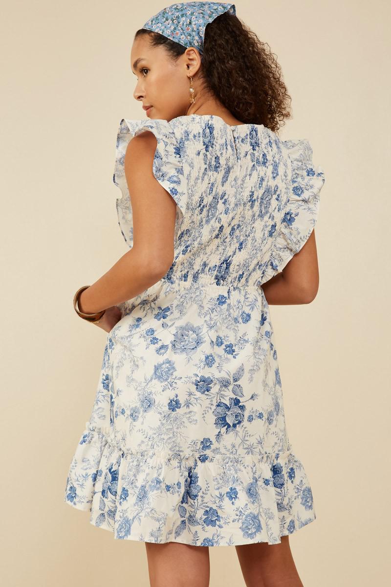 Robyn Modest Dress in Blue