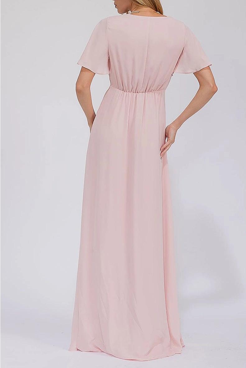 Ellen Modest Maxi in Blush