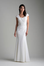 M756 Modest Wedding Dress