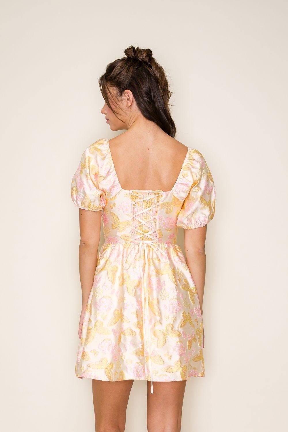 Kegan Mini in Ivory/Yellow/Pink